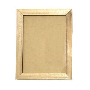 Portaretrato marco de kiri con vidrio para pintar 15x20 cm. plana 2 cm.