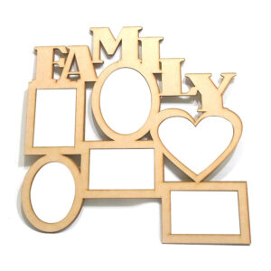 Marco multiple para 6 fotos 10x15 modelo Family MDF 3mm