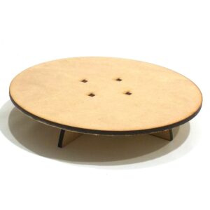 Posa tortas diametro 25 cm. altura 5 cm. MDF 5mm