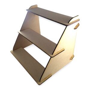 Repisa desmontable escalera 3 estantes ancho 40cm. alto 30cm. MDF 5mm.