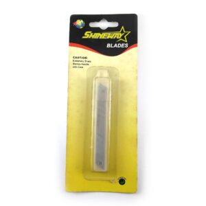 Repuesto hoja cortante cutter 9 mm. Shineway x 10 u.