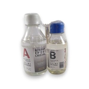 Resina epoxi cristal Sitmy 2 componentes 375 gr.
