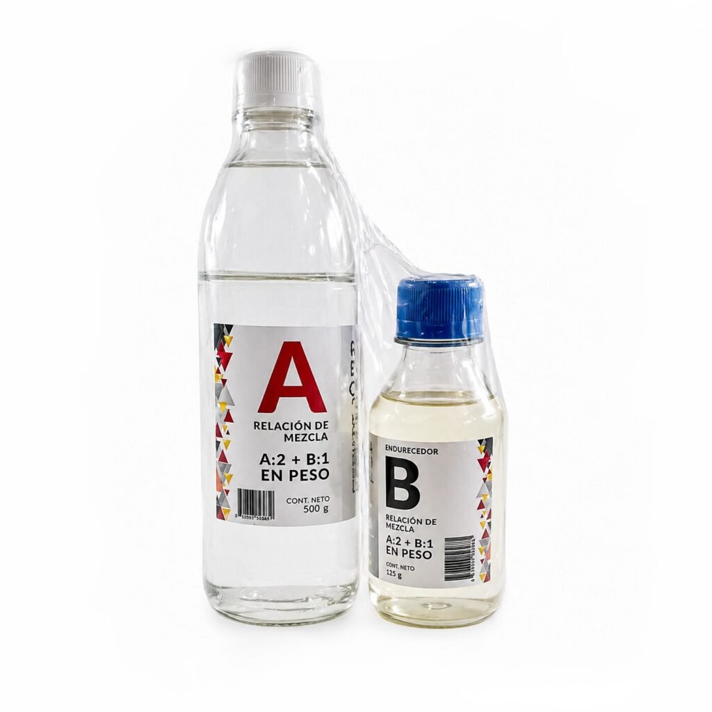 Resina epoxi cristal Sitmy 2 componentes 750 gr.