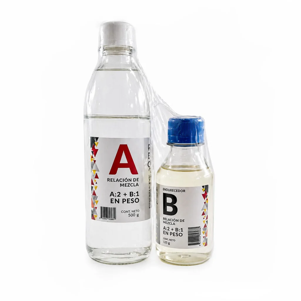 Resina epoxi cristal Sitmy 2 componentes 750 gr.