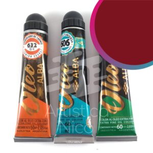 Oleo extrafino profesional Alba x 60 ml. G3 - Rojo carmin 687