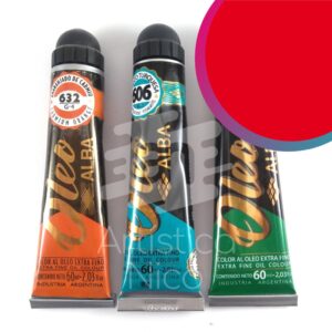 Oleo extrafino profesional Alba x 60 ml. G2 - Rojo permanente 686