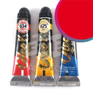 Oleo extrafino profesional Alba x 18 ml. G2 - Rojo permanente 686