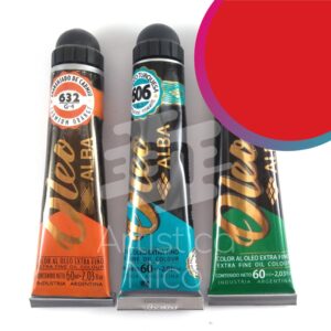 Oleo extrafino profesional Alba x 60 ml. G4 - Rojo de cadmio 634