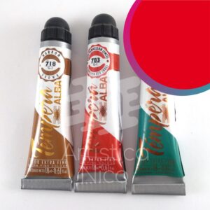 Tempera gouache profesional Alba x 18 ml. G1 - Rojo señal 784