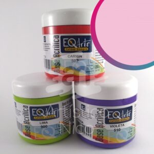 Base acrilica EQarte 200ml. - Rosa princesa