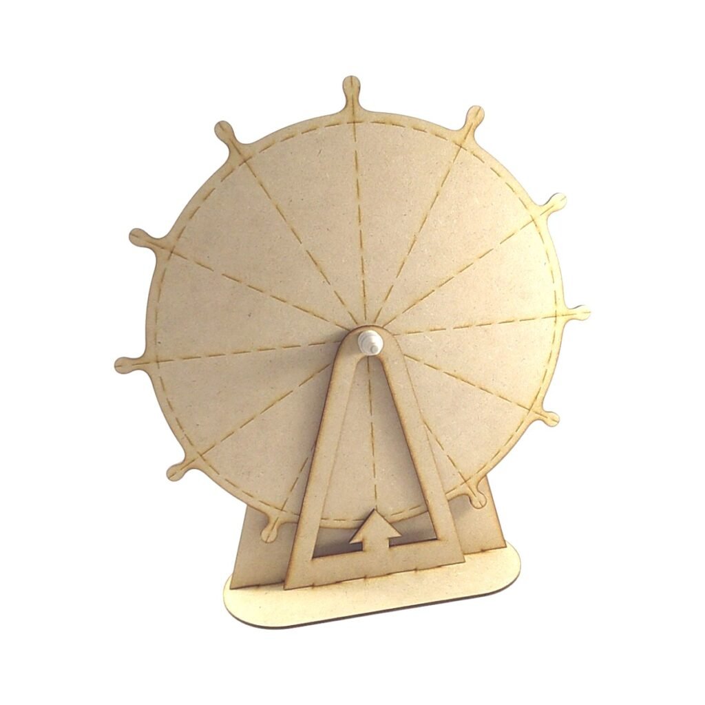 Ruleta de la fortuna giratoria ancho 35cm. MDF 3mm