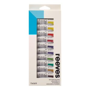 Acuarelas Reeves en pomo estuche x12 colores de 10 ml.