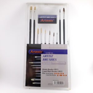 Set de pinceles sinteticos Artmate surtido x 8 u.