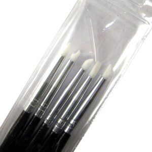 Set de pinceles de goma chico x5 u. ancho de goma 3mm