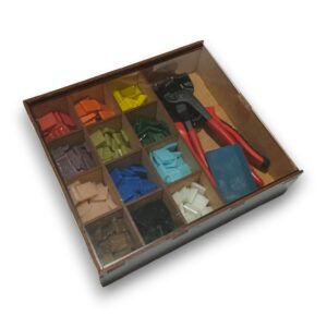 Combo mosaiquismo venecitas herramientas y caja organizadora
