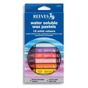 Set pasteles acuarelables Reeves x 12 colores