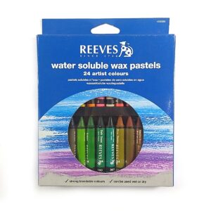 Set pasteles acuarelables Reeves x 24 colores