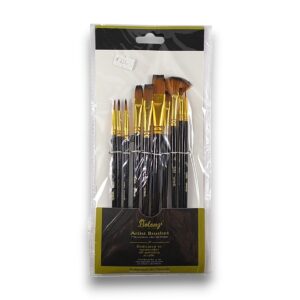 Set de pinceles sinteticos x10 u. cabo negro