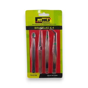 Set pinzas bruselas x4 u. mosaiquismo