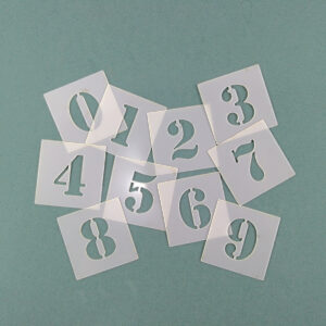 Stenciles Artistica Nico numeros individual altura 9 cm. x10 numeros