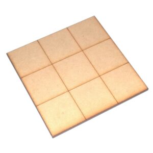 Ta-te-ti grande 14x14 cm. sin fichas MDF 3mm