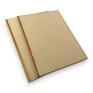 Tapas A4 x2u. perforacion espiralada para anotador MDF 3mm