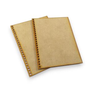 Tapas A5 x2u. perforacion espiralada para anotador MDF 3mm