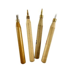 Herramienta tarjeteria española - cabo ø 10 mm. largo 90 mm. - N° 38 Pua ø62 x 5