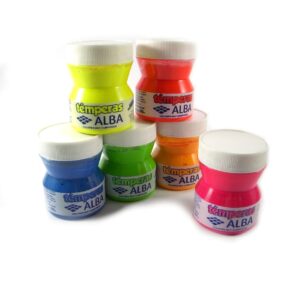 Tempera Alba premium x 200 ml. - Fluo - Amarillo