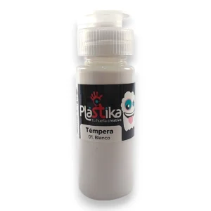 Tempera escolar Plastika 60ml. - Blanco