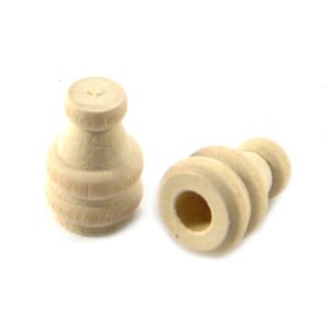 Terminal de madera - Perforacion 5 mm. x 50 u.