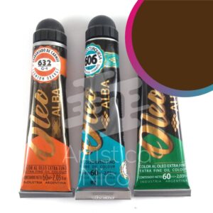 Oleo extrafino profesional Alba x 60 ml. G1 - Tierra sombra tostada 668