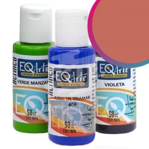 Acrilico decorativo EQarte x 50 cc. - Tradicional - Tierra siena tostada