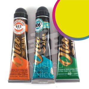 Oleo extrafino profesional Alba x 60 ml. G3 - Titanato amarillo 601