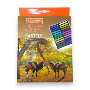Tiza pastel Bomeijia x24 colores barras 65x10mm.