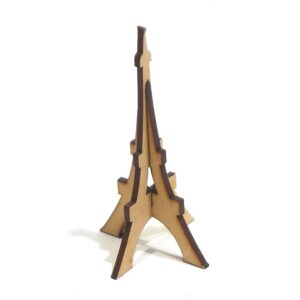 Torre Eiffel 3D chica altura 10 cm. MDF 3mm