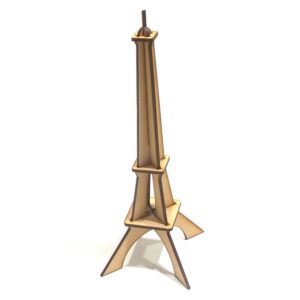 Torre Eiffel 3D mediana altura 25 cm. MDF 3mm