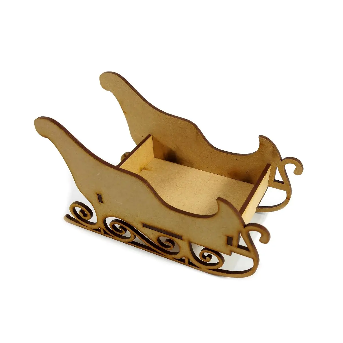 Trineo chico 8x16 cm. altura 9 cm. MDF 3mm