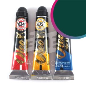 Oleo extrafino profesional Alba x 18 ml. G1 - Verde ftalo 658