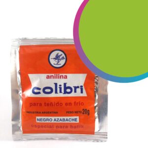 Anilina Colibri comun para teñido en frio x 20 gr. - Verde Nilo