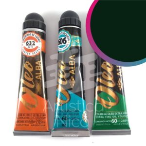 Oleo extrafino profesional Alba x 60 ml. G1 - Verde vejiga 693