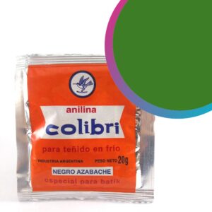 Anilina Colibri comun para teñido en frio x 20 gr. - Verde brillante