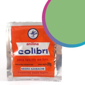 Anilina Colibri comun para teñido en frio x 20 gr. - Verde claro
