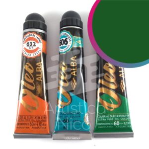 Oleo extrafino profesional Alba x 60 ml. G4 - Verde de cadmio 651