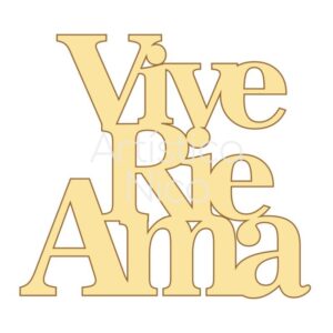 Frases enlazadas 30 cm. MDF 3mm