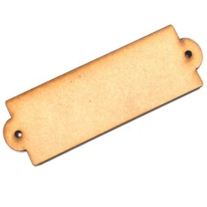 Cartel identificador 6 cm. MDF 3mm