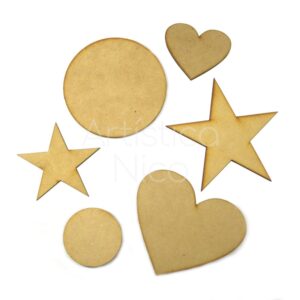 Forma simple 9 cm. MDF 3mm