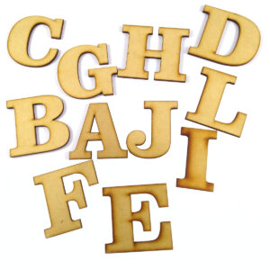 Letras y numeros 6 cm. MDF 3mm