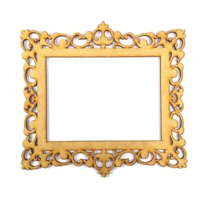 Marco calado rectangular medida interior 20 x 30 cm MDF 3mm