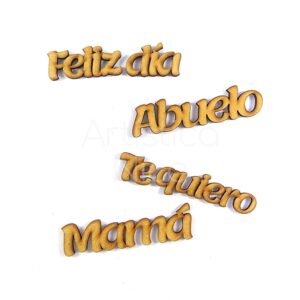 Palabra enlazada regaleria 5 cm. MDF 3mm